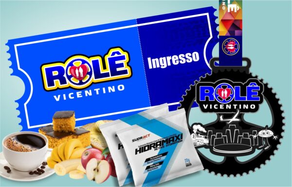 Inscrição, medalha, Café da Manhã e 02 Hydramaxi da Sudract (isotonico 20gr)
